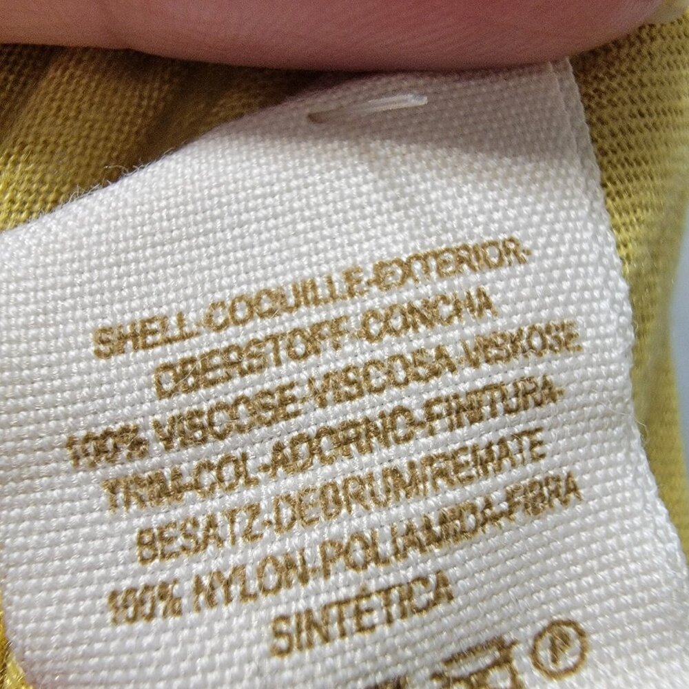 New‎ Romantics FREE PEOPLE Top Sleeveless Blouse Ruffle Yellow XS Boho Festival - Picture 8 of 9